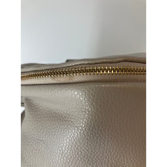 FAWN EXTRA GRAY PU LEATHER SHOULDER TOTE / BACKPACK ASIS - Picture 3 of 16